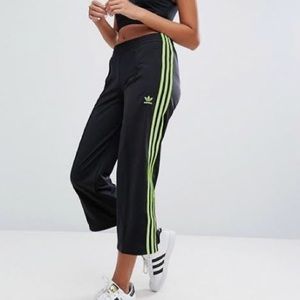 adidas track pants lime green